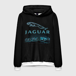 Толстовка-худи мужская Jaguar цвета 3D-белый — фото 1