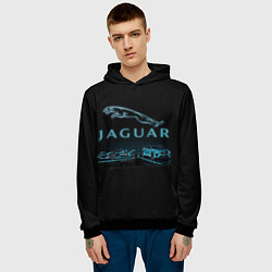 Толстовка-худи мужская Jaguar, цвет: 3D-черный — фото 2
