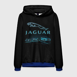 Толстовка-худи мужская Jaguar, цвет: 3D-синий