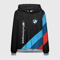 Толстовка-худи мужская BMW M PERFORMANCE, цвет: 3D-меланж