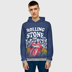 Толстовка-худи мужская Rolling Stone, цвет: 3D-меланж — фото 2