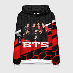 Толстовка-худи мужская BTS, цвет: 3D-белый