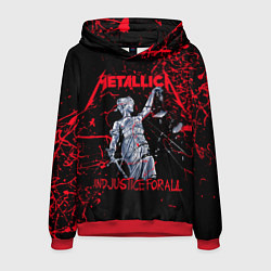 Толстовка-худи мужская Metallica, цвет: 3D-красный