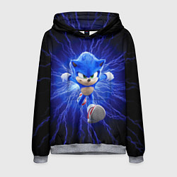 Толстовка-худи мужская SONIC, цвет: 3D-меланж