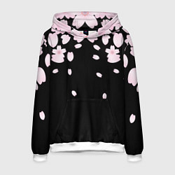 Толстовка-худи мужская САКУРА, цвет: 3D-белый