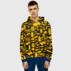 Толстовка-худи мужская PUBG, цвет: 3D-синий — фото 2