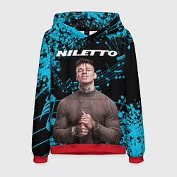 Толстовка-худи мужская NILETTO, цвет: 3D-красный