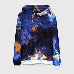 Толстовка-худи мужская Космос, цвет: 3D-белый