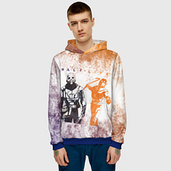 Толстовка-худи мужская Half life attack, цвет: 3D-синий — фото 2