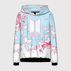 Толстовка-худи мужская BTS, цвет: 3D-черный
