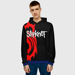 Толстовка-худи мужская Slipknot 7, цвет: 3D-синий — фото 2