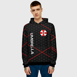 Толстовка-худи мужская UMBRELLA CORP, цвет: 3D-черный — фото 2