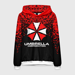 Толстовка-худи мужская Umbrella Corporation, цвет: 3D-белый
