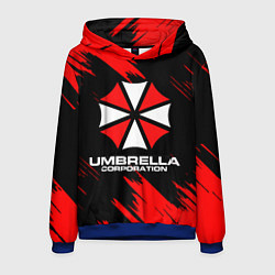 Толстовка-худи мужская Umbrella Corporation, цвет: 3D-синий
