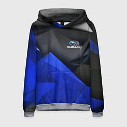 Толстовка-худи мужская SUBARU, цвет: 3D-меланж