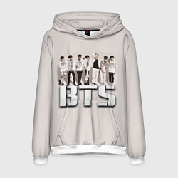Толстовка-худи мужская BTS, цвет: 3D-белый