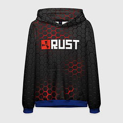 Толстовка-худи мужская RUST, цвет: 3D-синий