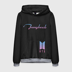 Толстовка-худи мужская BTS Jungkook, цвет: 3D-меланж