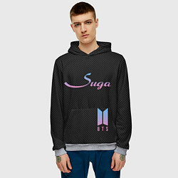 Толстовка-худи мужская BTS Suga, цвет: 3D-меланж — фото 2