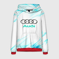 Толстовка-худи мужская Audi, цвет: 3D-красный