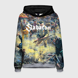 Толстовка-худи мужская Sabaton, цвет: 3D-меланж