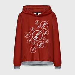 Толстовка-худи мужская The Flash Logo, цвет: 3D-меланж