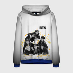 Толстовка-худи мужская BTS, цвет: 3D-синий