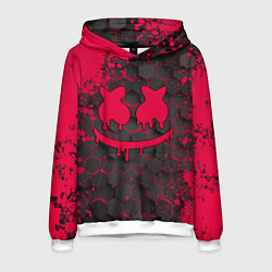 Толстовка-худи мужская Marshmello, цвет: 3D-белый