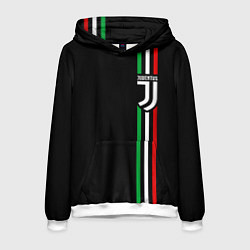 Толстовка-худи мужская JUVENTUS, цвет: 3D-белый