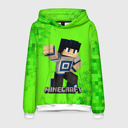 Толстовка-худи мужская MINECRAFT, цвет: 3D-белый