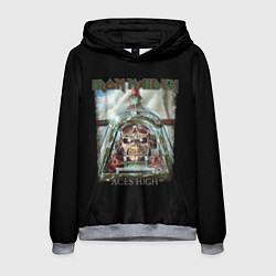 Толстовка-худи мужская Iron Maiden, цвет: 3D-меланж