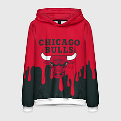 Толстовка-худи мужская Chicago Bulls, цвет: 3D-белый