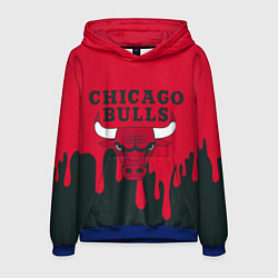 Толстовка-худи мужская Chicago Bulls, цвет: 3D-синий