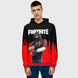 Толстовка-худи мужская FORTNITE x IKONIK, цвет: 3D-красный — фото 2