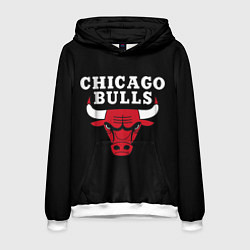 Толстовка-худи мужская CHICAGO BULLS, цвет: 3D-белый