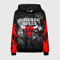 Толстовка-худи мужская CHICAGO BULLS, цвет: 3D-черный