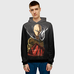 Толстовка-худи мужская One Punch Man, цвет: 3D-черный — фото 2