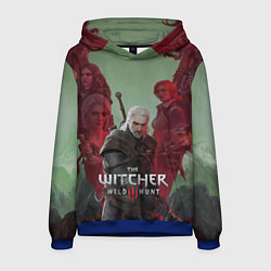 Толстовка-худи мужская The Witcher 5-летие, цвет: 3D-синий