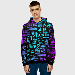 Толстовка-худи мужская FORTNITE, цвет: 3D-черный — фото 2
