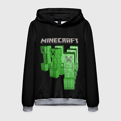 Толстовка-худи мужская MINECRAFT CREEPER, цвет: 3D-меланж