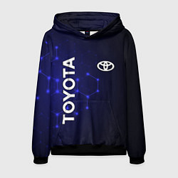 Толстовка-худи мужская TOYOTA, цвет: 3D-черный