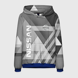 Толстовка-худи мужская NISSAN, цвет: 3D-синий