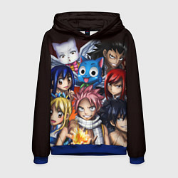 Толстовка-худи мужская FAIRY TAIL ХВОСТ ФЕИ, цвет: 3D-синий