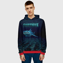 Толстовка-худи мужская Loot Shark Fortnite, цвет: 3D-красный — фото 2