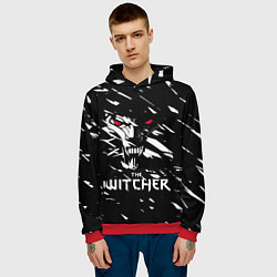 Толстовка-худи мужская The Witcher, цвет: 3D-красный — фото 2