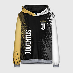 Толстовка-худи мужская JUVENTUS, цвет: 3D-меланж