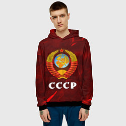 Толстовка-худи мужская СССР USSR, цвет: 3D-черный — фото 2