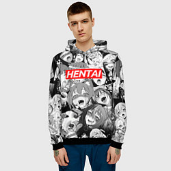 Толстовка-худи мужская ЯПОНСКАЯ АНИМАЦИЯ, цвет: 3D-черный — фото 2