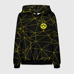 Толстовка-худи мужская BORUSSIA, цвет: 3D-черный