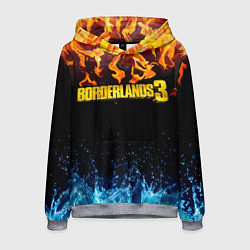 Толстовка-худи мужская Borderlands 3, цвет: 3D-меланж